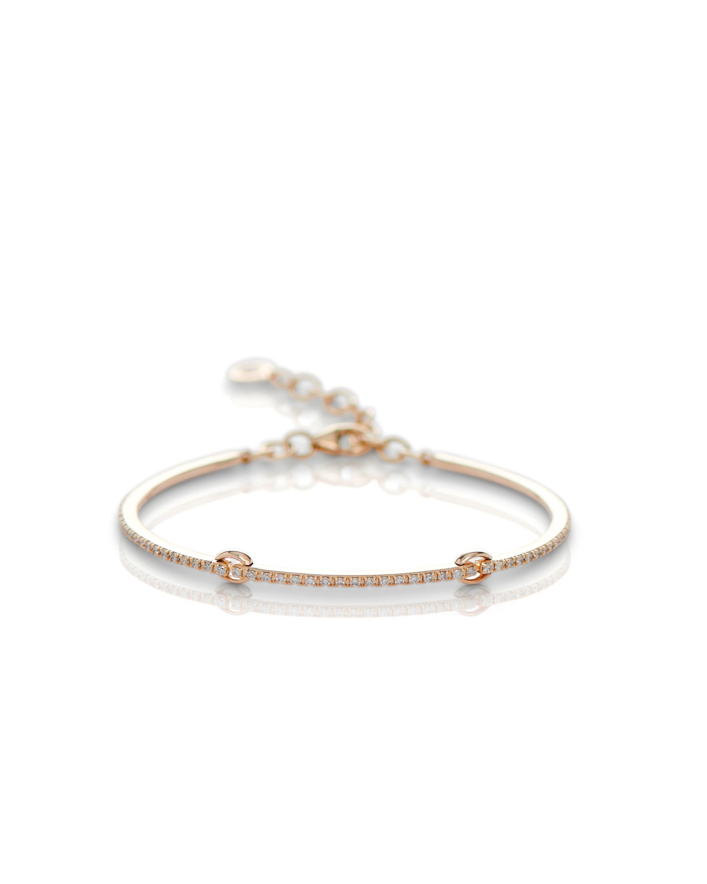 Three Links Diamond Bangle