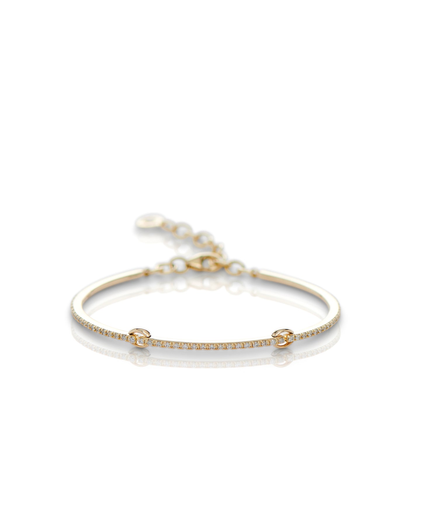 Three Links Diamond Bangle