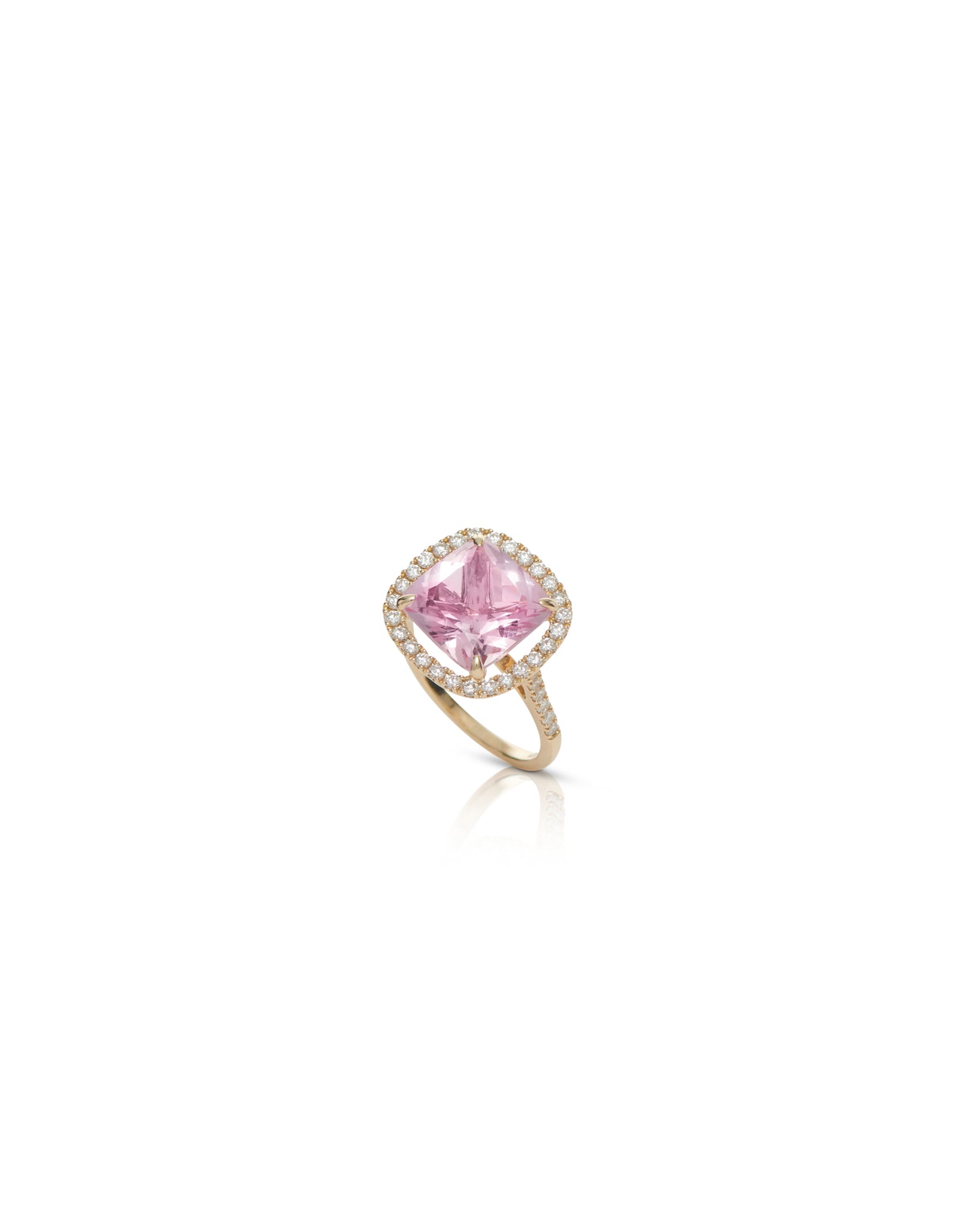 Morganite Diamond Ring
