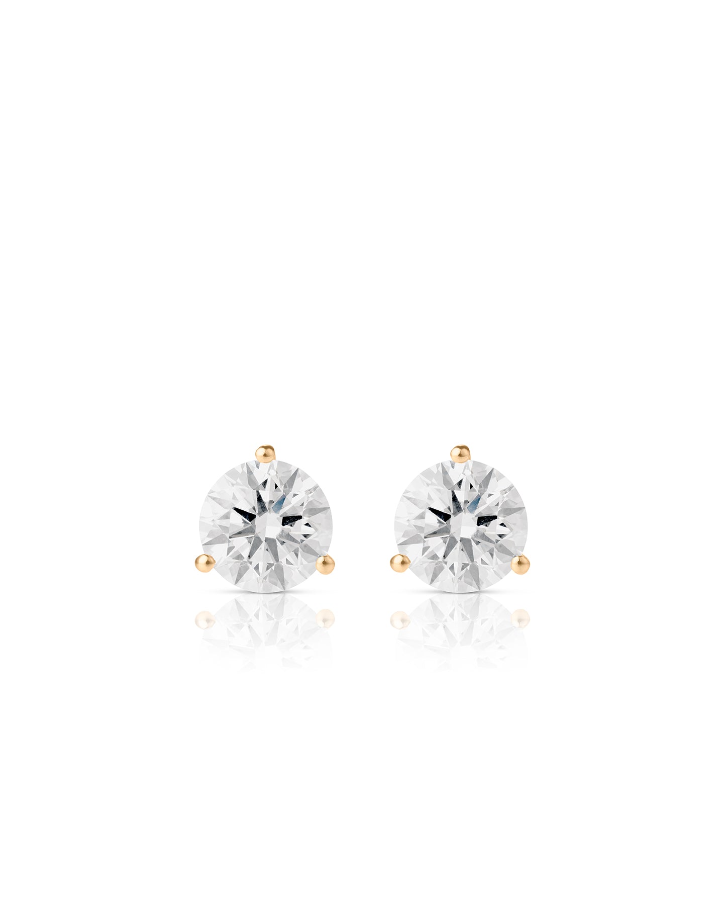 Ear Studs with Martini Setting