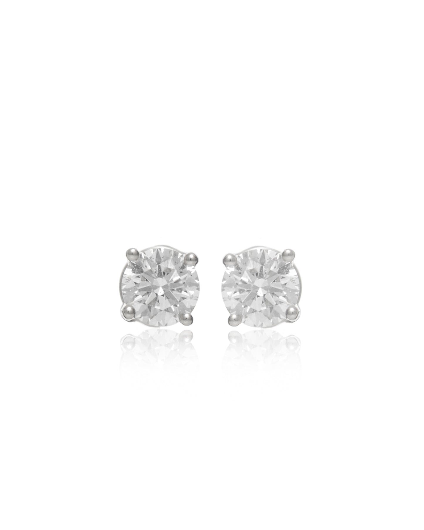 Classic Diamond Ear Studs with either Martini setting or 4 claws