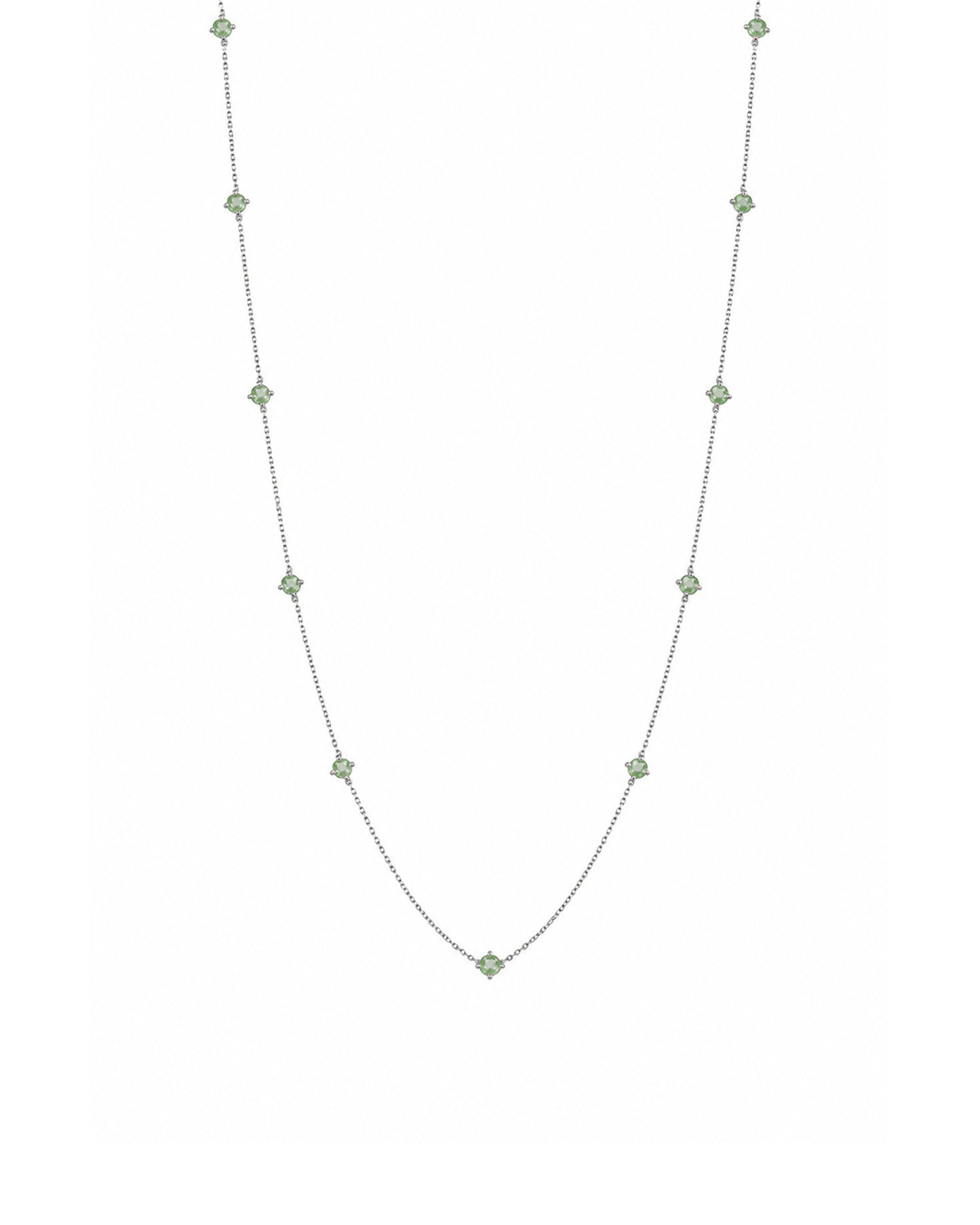 Necklace with Emeralds and Apatite