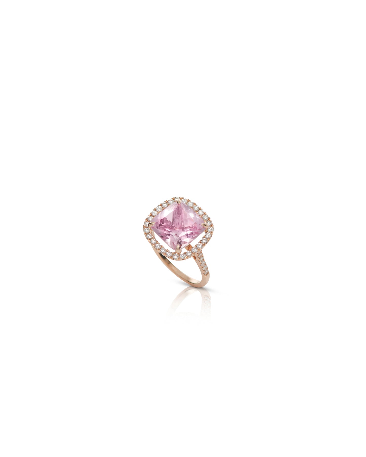 Morganite Diamond Ring