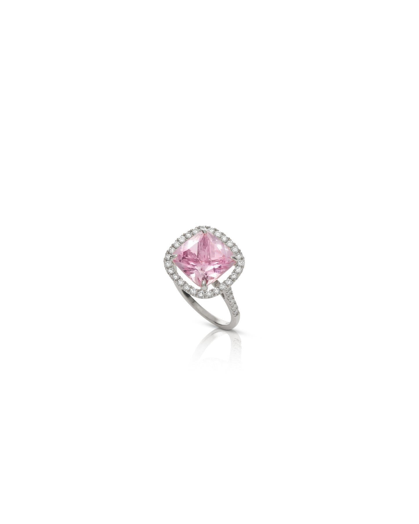 Morganite Diamond Ring