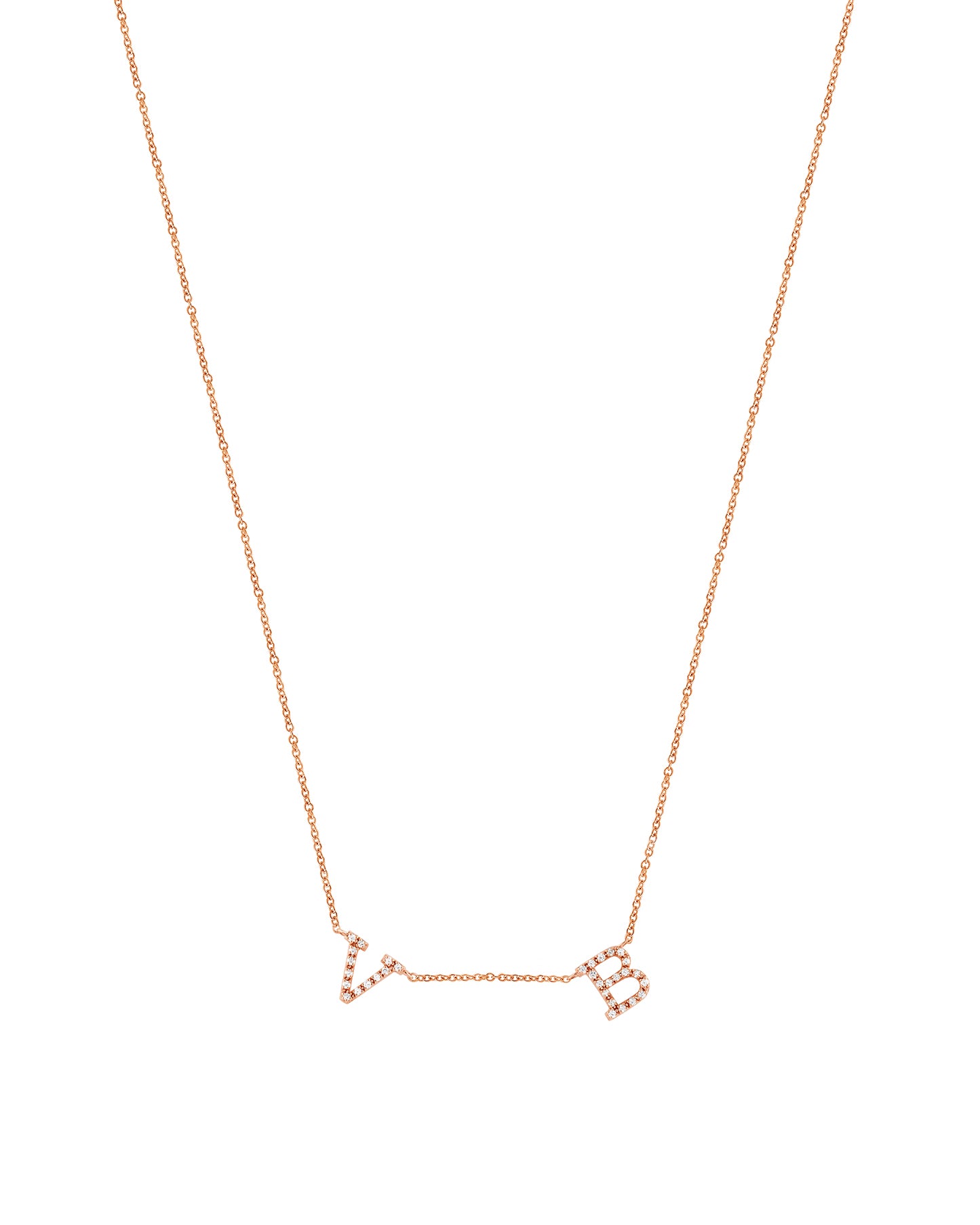 Diamond Letter Necklace
