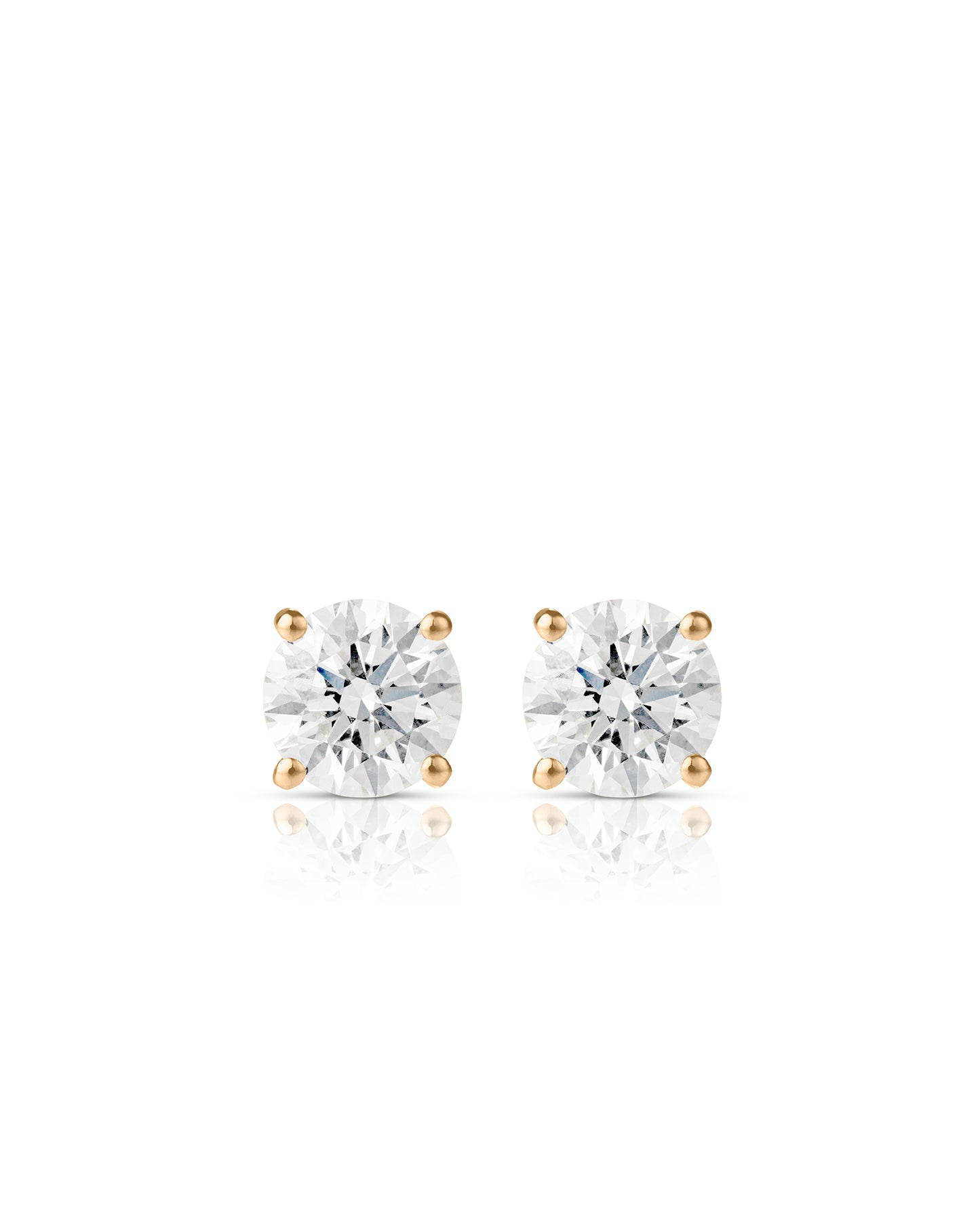 Ear Studs with Classic Setting