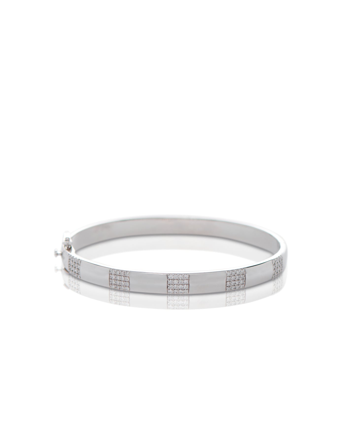Big Squares Diamond Bangle