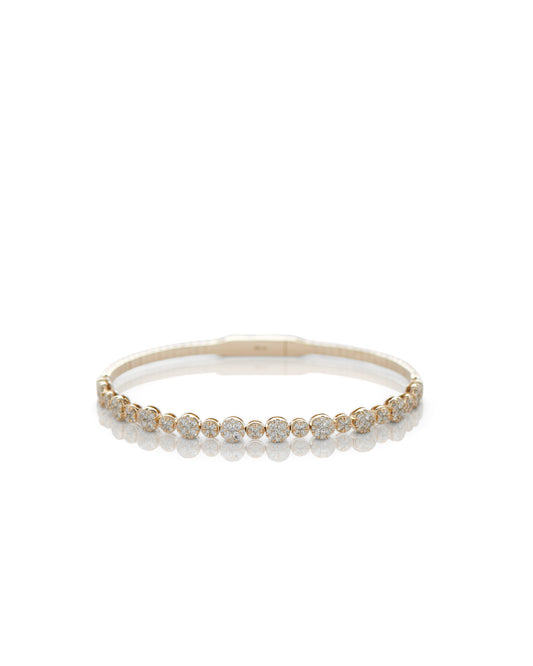 Flower Diamond Bangle