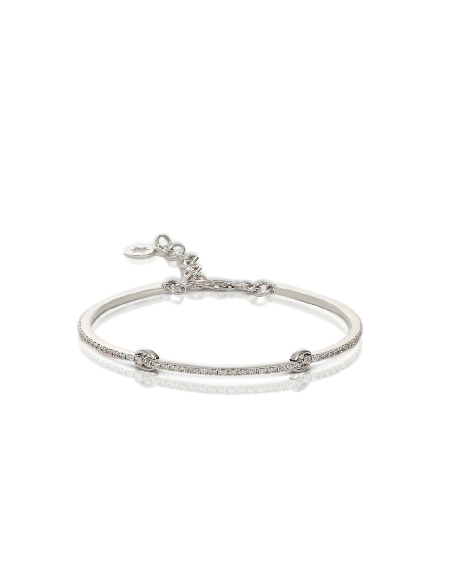 Three Links Diamond Bangle