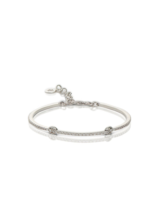 Three Links Diamond Bangle