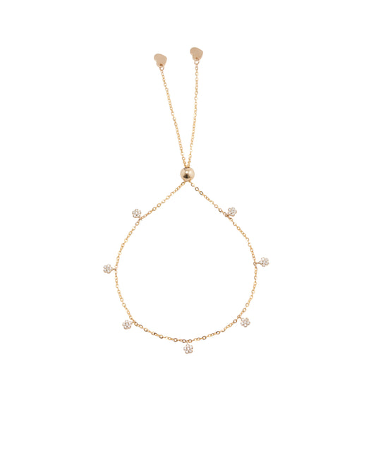 Mini Flower Diamond Bracelet