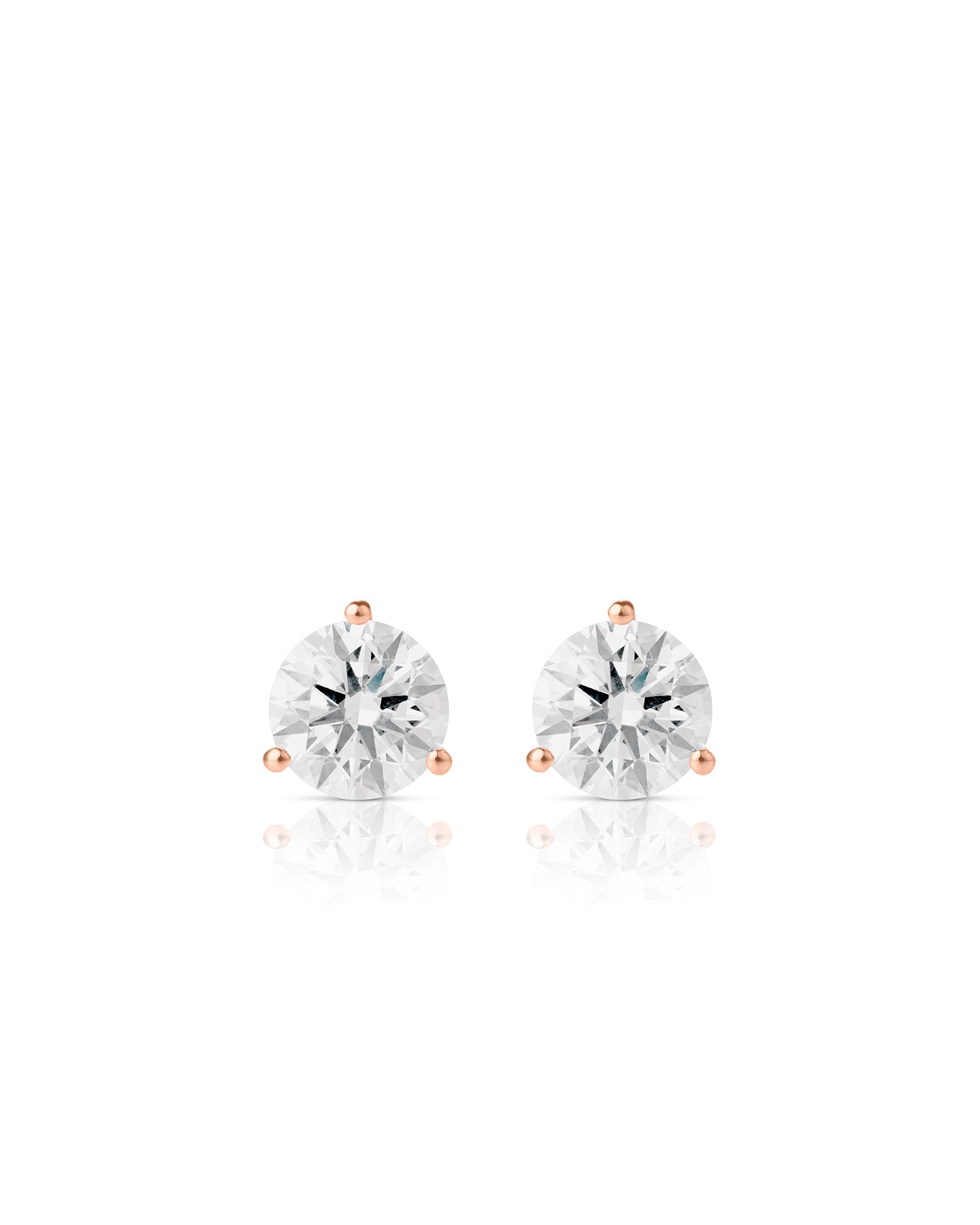 Ear Studs with Martini Setting