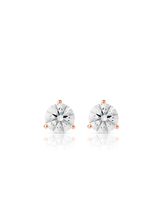 Ear Studs with Martini Setting