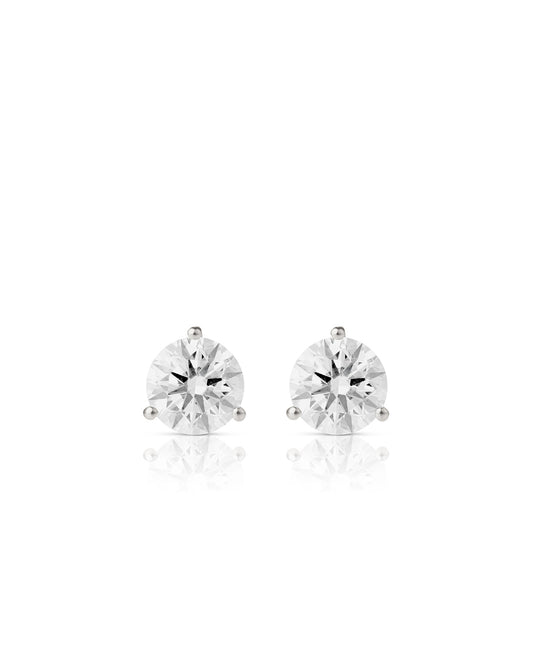 Ear Studs with Martini Setting