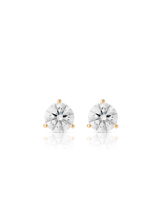Ear Studs with Martini Setting