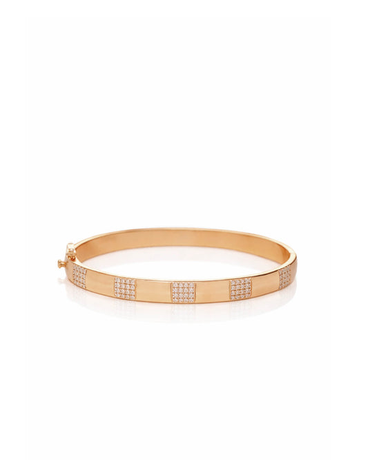 Big Squares Diamond Bangle