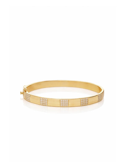 Big Squares Diamond Bangle