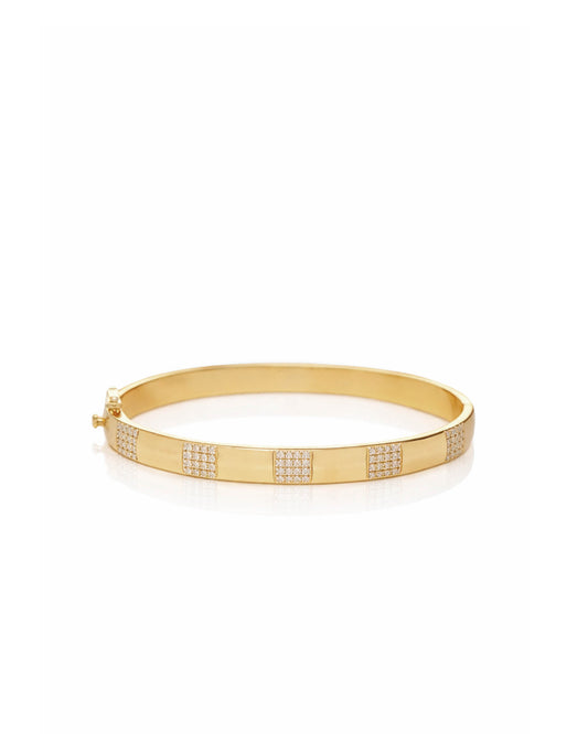 Big Squares Diamond Bangle