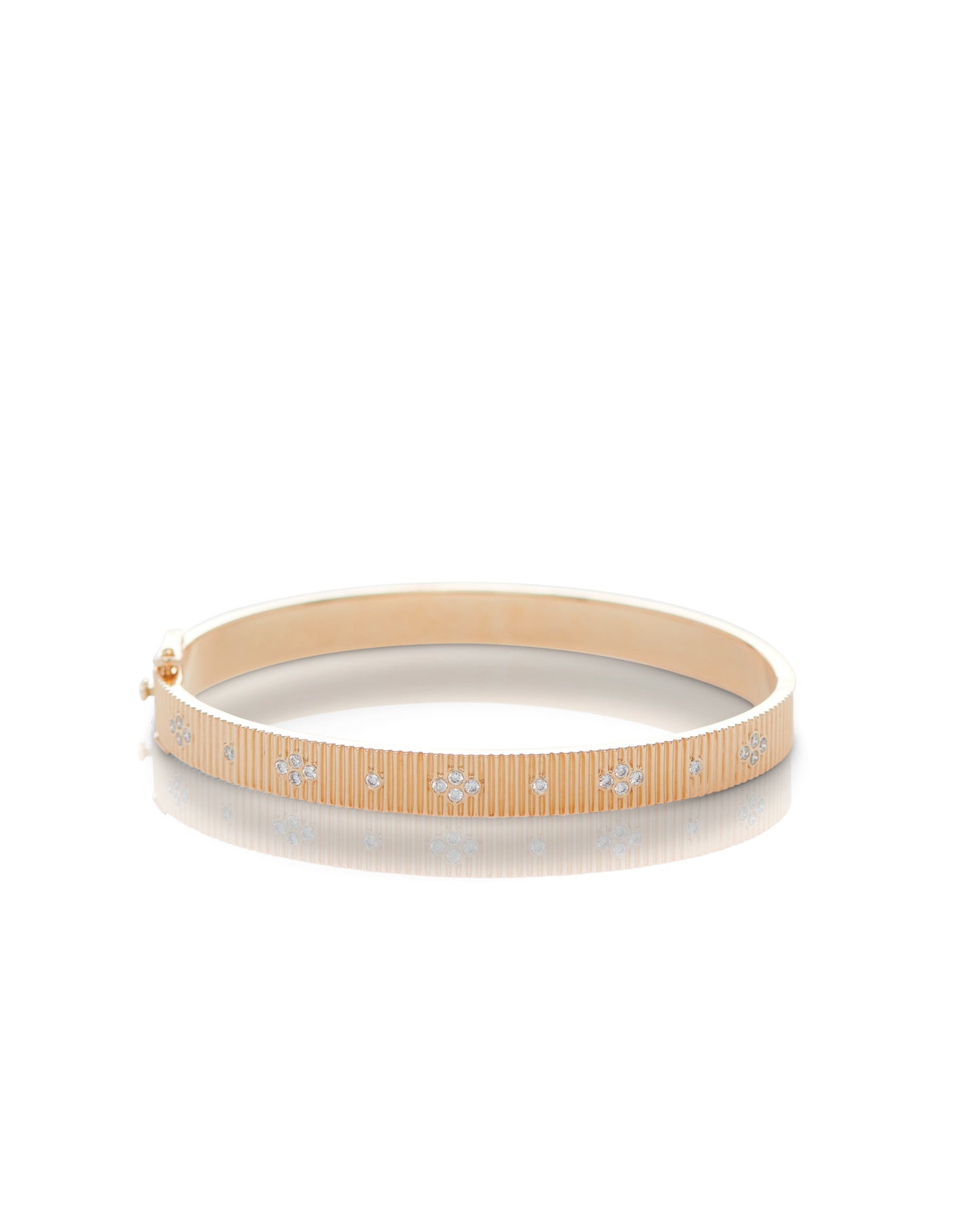Clover Diamond Bangle