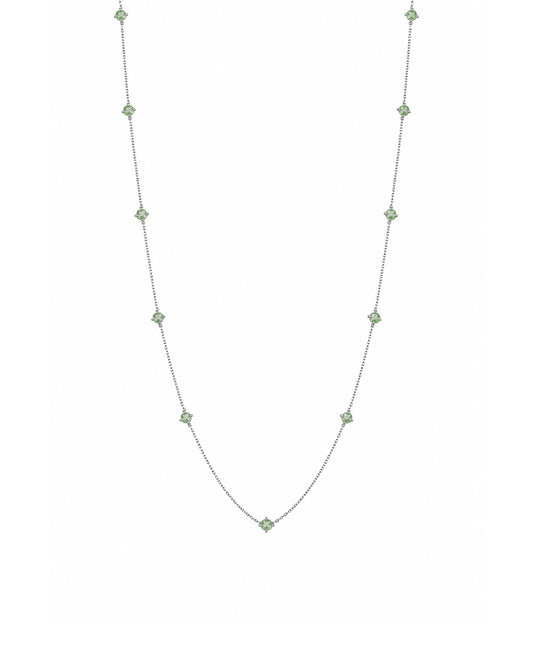 Necklace with Emeralds and Apatite
