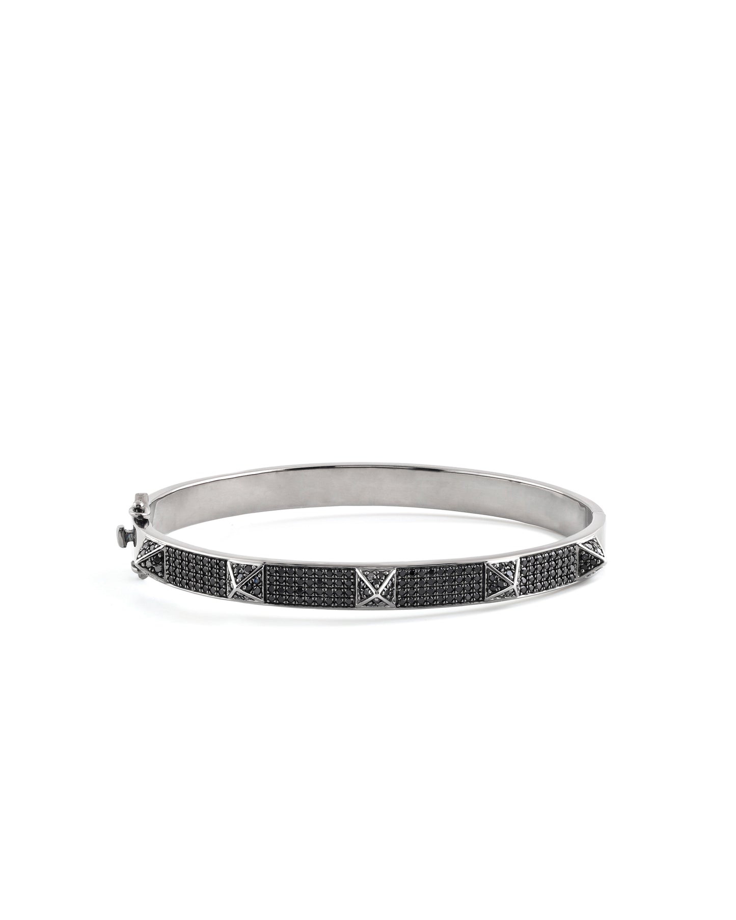 Black Squares Diamond Bangle