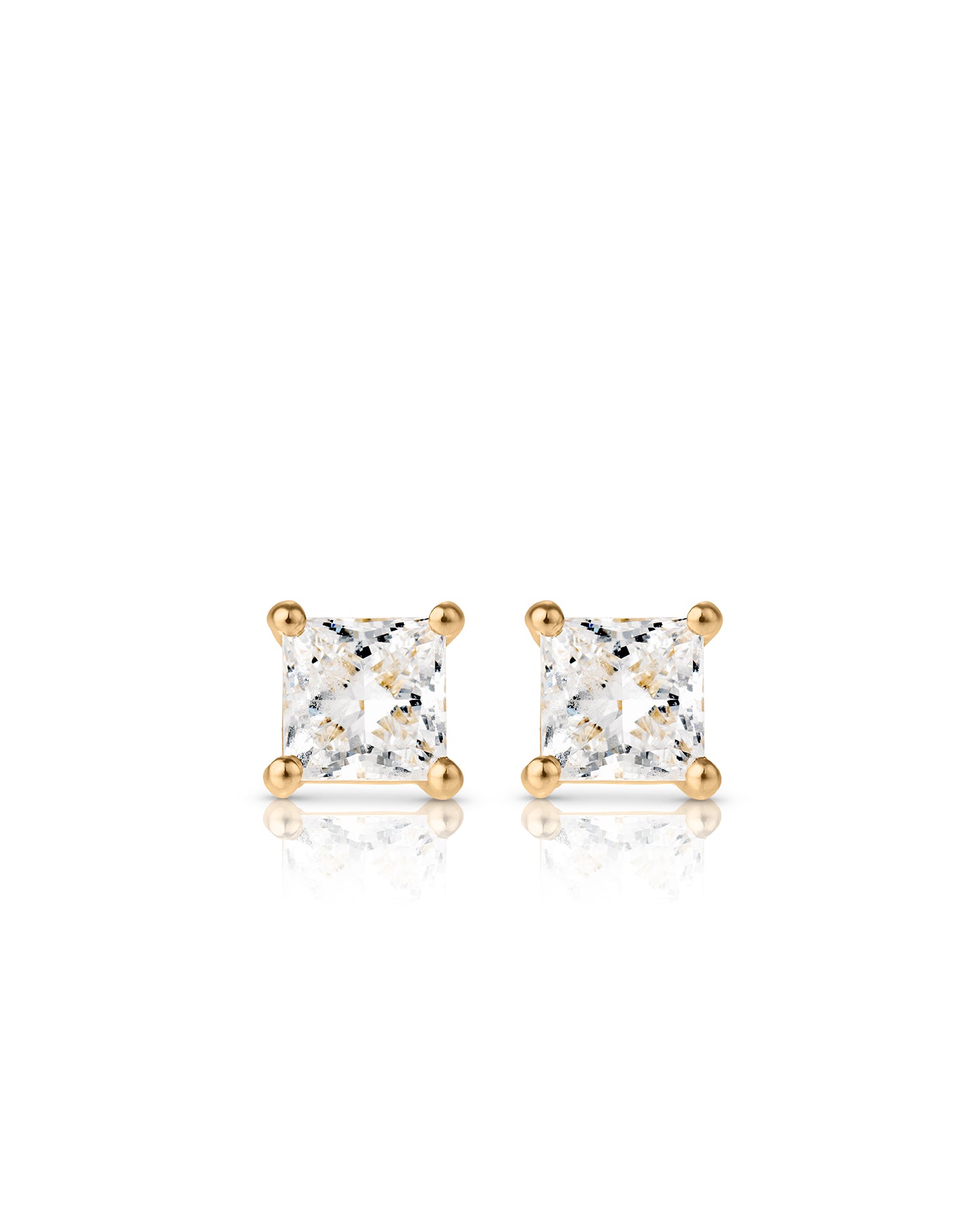 Princess Cut Ear studs