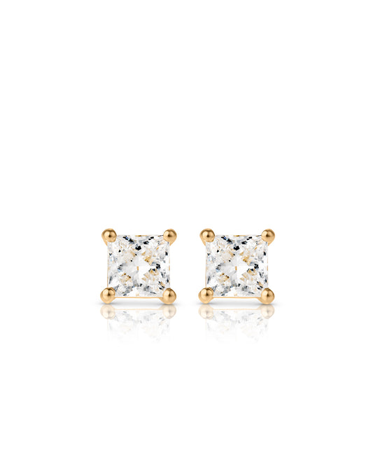 Princess Cut Ear studs