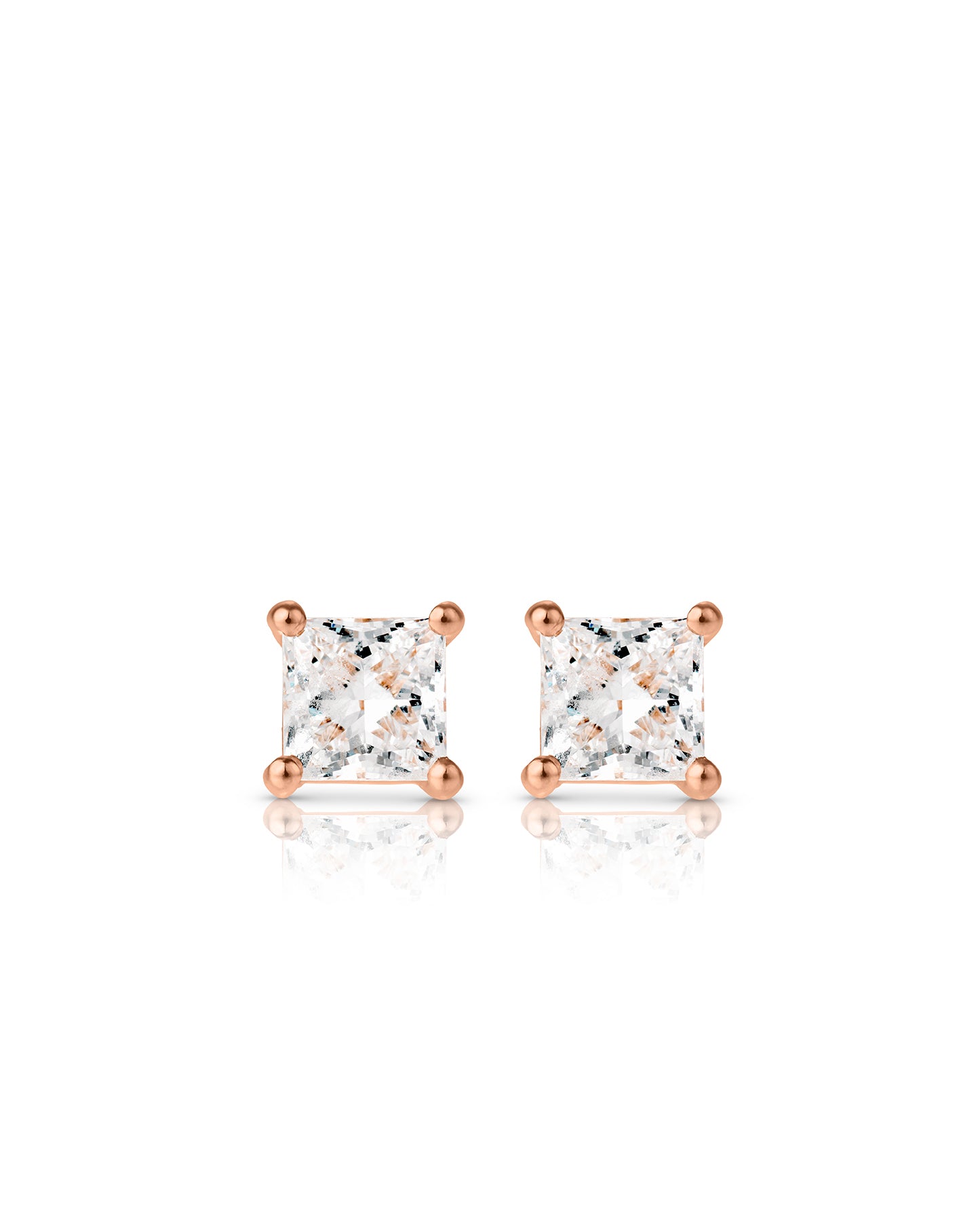 Princess Cut Ear studs