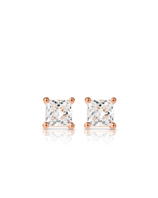 Princess Cut Ear studs